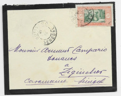 SENEGAL 50C SEUL LETTRE COVER DEUIL RUFISQUE 1922 POUR ZIGUINCHOR - Brieven En Documenten