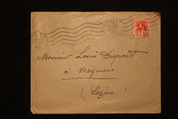 ALGERIE LETTRE D'ALGER POUR MEYRUEIS (LOZERE) DU 14.09.1940 - Cartas & Documentos