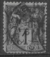Lot N°149 N°83, Oblitéré Cachet à Date PARIS_83 R.DU BAC (coin Bas Gauche Arraché) - 1876-1898 Sage (Tipo II)