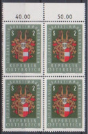 1970 , Mi 1343 ** (5) -  4er Block Postfrisch - 50. Jahrestag Der Kärntner Volksabstimmung - Unused Stamps