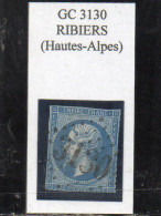 Hautes-Alpes - N° 22 (déf) Obl GC 3130 Ribiers - 1862 Napoleon III