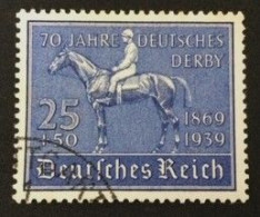 1939  70 Jahre Deutsches Derby Mi. 698 - Gebruikt