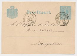Trein Kleinrondstempel Rotterdam - Antwerpen III 1879 - Lettres & Documents