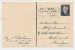 Briefkaart G. 298 Breda - Arnhem 1950 - Postal Stationery