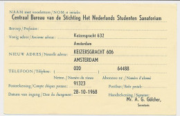 Verhuiskaart G. 35 Particulier Bedrukt Amsterdam 1968 - Interi Postali
