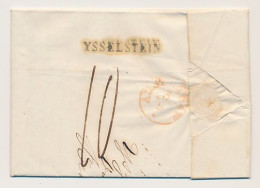 Stempel Distributiekantoor Ysselstein - Utrecht - Amsterdam 1850 - ...-1852 Precursores