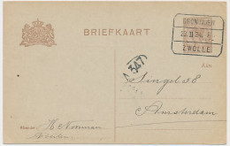 Treinblokstempel : Groningen - Zwolle F 1924 ( Beilen ) - Unclassified