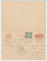 Briefkaart G. 108 I / Bijfrankering Oss - Blerick - Ganzsachen