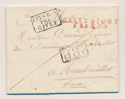 MAASTRICHT FRANCO - Rambouillet Frankrijk 1822 - ...-1852 Prephilately