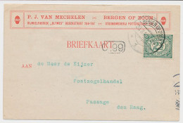 Firma Briefkaart Bergen Op Zoom 1910 - Rijwielfabriek Glymes - Non Classés