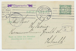 Briefkaart Amsterdam 1908 - Esperanto - Zonder Classificatie