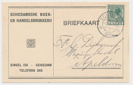 Firma Briefkaart Schiedam 1926 - Drukkerij - Zonder Classificatie