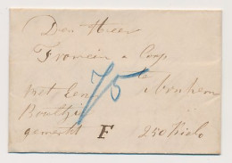 Rhenen - Arnhem 1868 - Begeleidingsbrief - ...-1852 Préphilatélie
