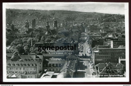 GERMANY Stuttgart 1940s Aerial View. Real Photo Postcard (h1351) - Stuttgart