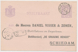 Almelo - Trein Kleinrondstempel Zwolle - Enschede II 1891 - Lettres & Documents