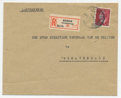 Em. Konijnenburg Aangetekend Breda - Den Haag 1947 - Unclassified
