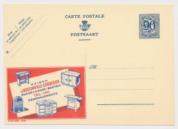 Publibel - Postal Stationery Belgium 1951 Furniture - Heater - Pedal Sewing Machine - Non Classés