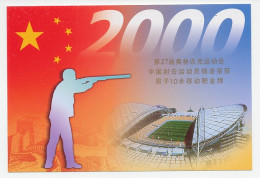 Postal Stationery China 2000 Olympic Games Sydney - Shooting - Beijing 2008 - Altri & Non Classificati