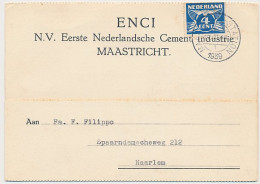 Firma Briefkaart Maastricht 1939 - ENCI - Cement Industrie - Unclassified