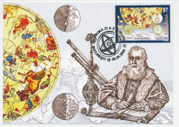 Maximum Card Rumania 2009 Galileo Galilei - Astronomùia