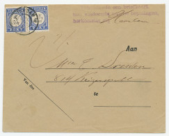 Em. Port 1894 Dienst Envelop Amsterdam - Unclassified