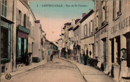 N°3511 W -cpa Sartrouville -la Rue De Saint Germain- - Sartrouville