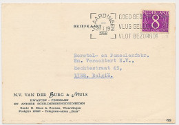 Firma Briefkaart Vlaardingen 1958 - Kwasten - Penselen - Unclassified