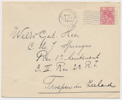 Envelop G. 20 B Rotterdam - Middelburg Veldpost 12 1918 - Material Postal