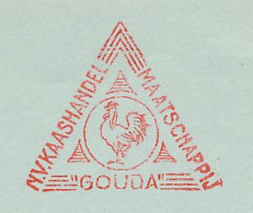 Meter Cover Netherlands 1965 Cock - Rooster - Gouda - Hoftiere
