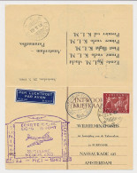 Briefkaart G. 294 Particulier Bedrukt Amsterdam - Suriname 1949 - Ganzsachen