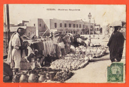 36051 / BIZERTE Tunisie Marché Aux GAGOULETTES 1905s Achille BAUX O  6e Artillerie à Pied - Tunisie