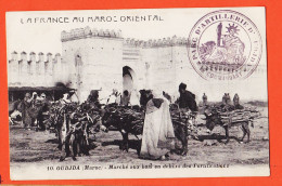 36448 / ⭐ OUDJDA Marché Bois Fortifications FRANCE Au MAROC à Achille COUX Instituteur Villepinte-BOUMENDIL Taourirt - Other & Unclassified