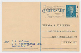 Briefkaart G. 302 Particulier Bedrukt Amsterdam - Utrecht 1950 - Ganzsachen