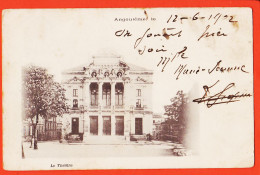 36180 /⭐ ANGOULÊME 16-Charente Le Théatre 1902 à Marie-Jeanne BOUSQUET à La Lauze Par Montral Aude  - Angouleme