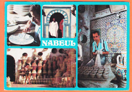 36074 / Tunisie NABEUL Multivues Tour Potier Peintre Ceramique Multivues 1980s Tunisia Tunesien Tunez Tunesie - Tunisia