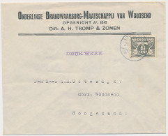 Firma Envelop Woudsend 1936 - Ond. Brandwaarborg Maatschappij - Ohne Zuordnung