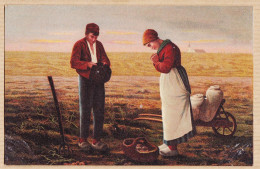 36322 / ⭐ L' ANGELUS Jean-François MILLET Prière Catholique Annonciation Paysans Récolte Pommes De Terre 1910s - Paintings