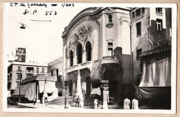 36002 / TUNIS Tunisie Le Théatre Municipal Et Le Café BONDIN Franchise Militaire 1939 Véritable Photographie LA CIGOG - Tunisia