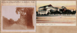 36001 / Tunisie Pavillon HOPITAL MILITAIRE Du BELVEDERE 1900s Photo 12x9 + 1 CPA TUNIS Le BARDO Palais LEVY 216 - Tunisia