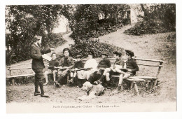 36251 /⭐ ♥️  Rare Près CHALAIS Charente ECOLE D'AQUITAINE Une LECON Au BOIS Classe Professeur En Plein Air 1920s - Autres & Non Classés