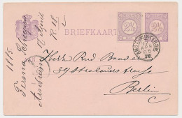 Trein Kleinrondstempel Amsterdam - Winterswijk IV 1885 - Cartas & Documentos