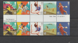 Great Britain 2012 Olympic Games In London Strips Of Five In Gutter Pairs MNH/**. Postal Weight Approx. 0,04 Kg. Please - Sommer 2012: London