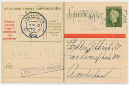Spoorwegbriefkaart G. NS291a A - Locaal Te Amsterdam 1948 - Ganzsachen