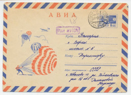 Postal Stationery Soviet Union 1968 Parachute - Parachutists - Avions