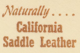 Meter Cut USA 1956 California - Saddle Leather - Horses