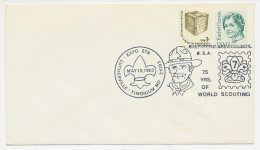 Cover / Postmark USA 1982 Sc75 Years Of World Scouting - Autres & Non Classés