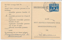 Arbeidslijst G. 21 A Locaal Te Rotterdam 1945 - Postal Stationery