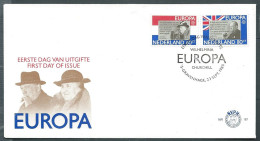 Enveloppe 1er Jour 23/09/1980-  Wilhelmina / Europa / Churchill Qaa7008 - FDC