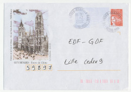 Postal Stationery / PAP France 2002 Cathedral Rouen - Kirchen U. Kathedralen