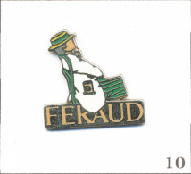 Pin's Mode Et Beauté - Vêtement Et Accessoire / “Louis Feraud“. Estampillé Elixir. Zamac. T1021-10 - Marche